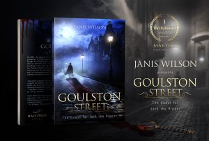 The book Goulston Street by Janis Wilson. Design by MaryDes Designs